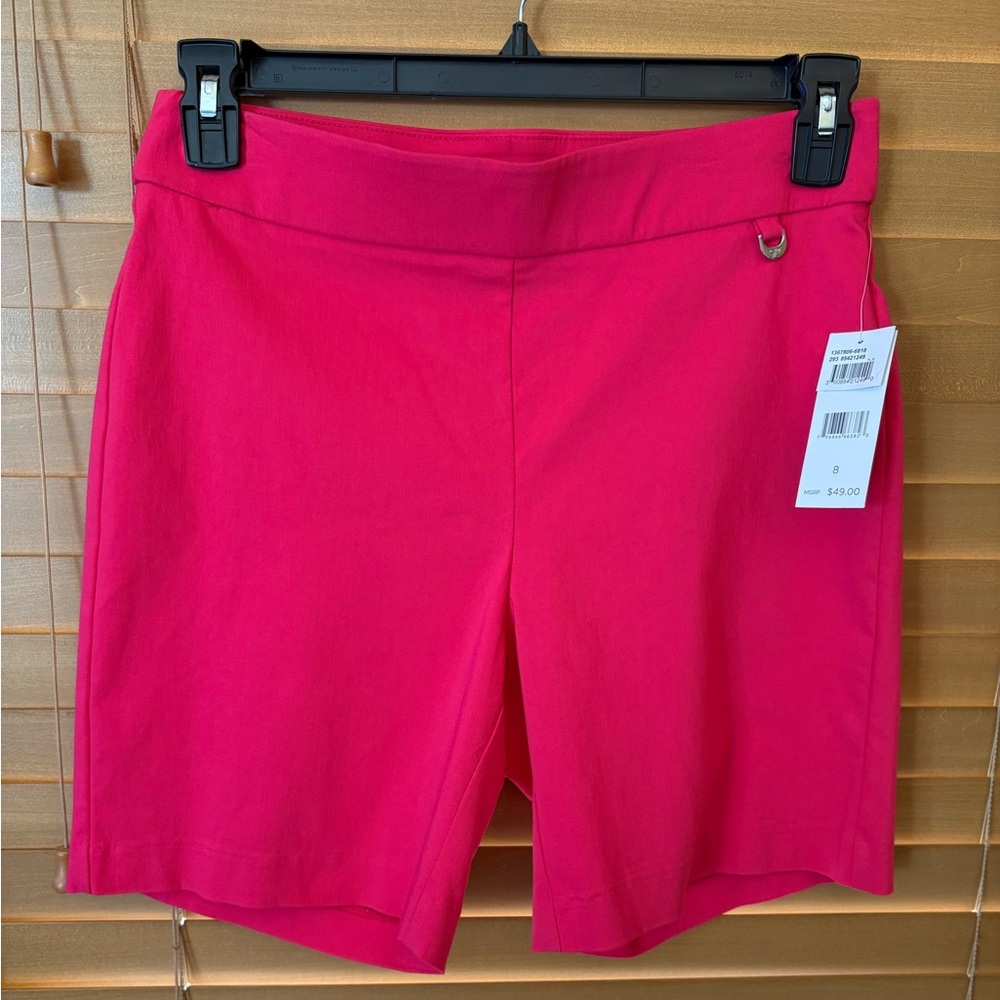 Rafaella NWT Vibrant Pink Women's Shorts. Size 8